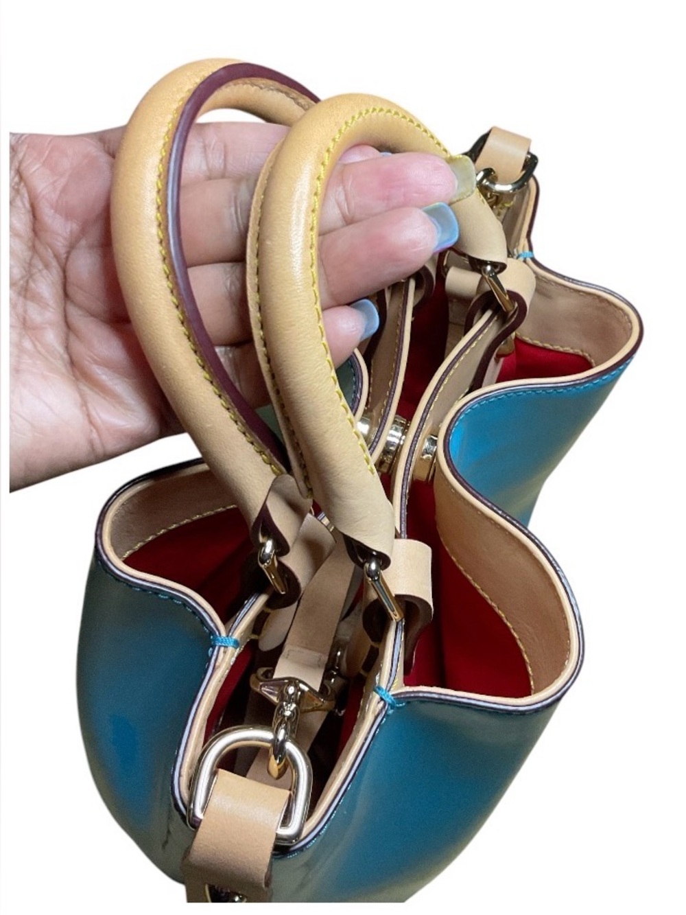 Dooney & Bourke SAMPLE Mini Barlow Patent Leather Bag NWT - Picture 8 of 12